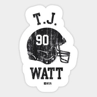 T.J. Watt Pittsburgh Helmet Font Sticker